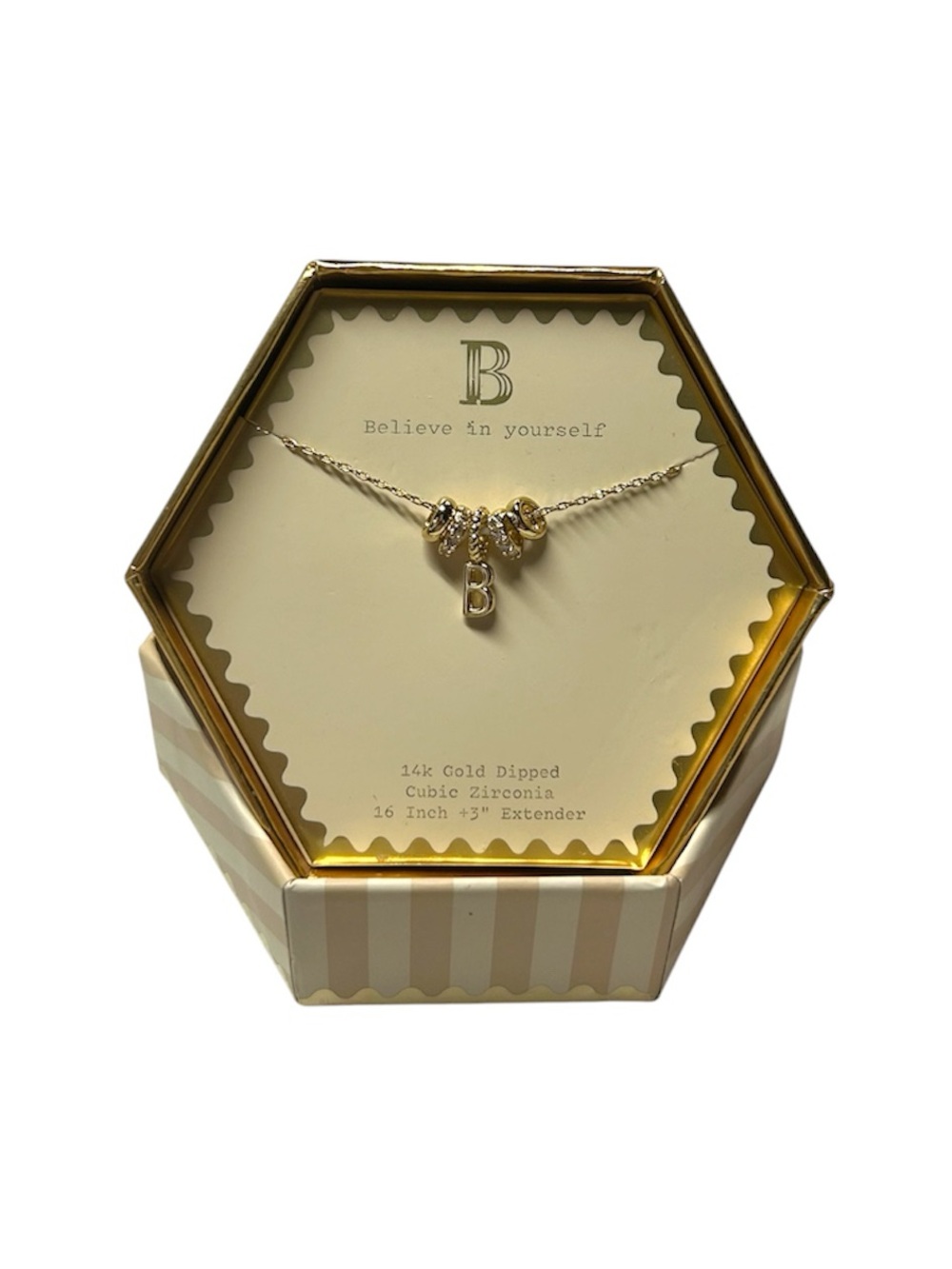 a new day Letter B Necklace in Jewelry Gift Box